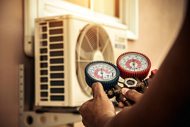 Professional Air Conditioning Service technician working in Antelope, CA